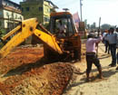 Bantwal: Chaos at Farangipet as railway workmen fence area